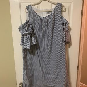 Jessica Howard navy and white gingham dress